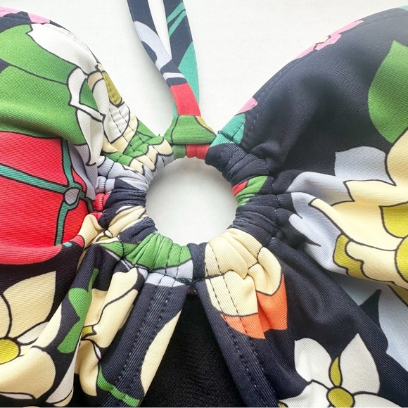 Kate Spade Floral One Piece Swimsuit - Black and Multicolor, Never Worn! No tags - Picture 6 of 14